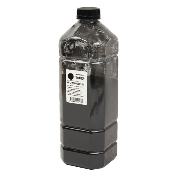 Тонер для картриджа NetProduct HP LJ 1200/1300/1150, Bk, 1 кг, канистра